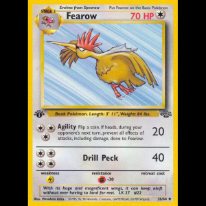 Pokemon TCG Fearow - Jungle ESP base2-36 1stEdition