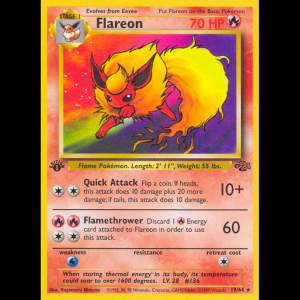 Pokemon TCG Flareon - Jungle ESP base2-19 1stEdition