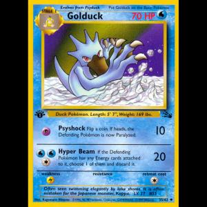 Pokemon TCG Golduck - Fossil ESP base3-35 1stEdition