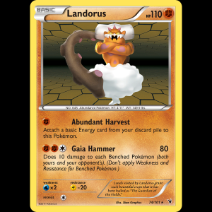 Pokemon TCG Landorus - Noble Victories bw3-74 holofoil