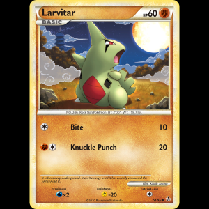 Pokemon TCG Larvitar - HS—Unleashed hgss2-51