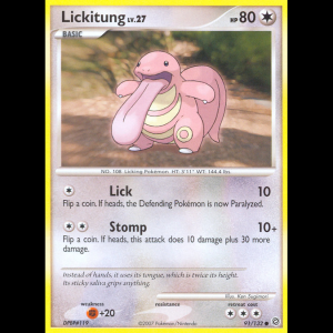 Pokemon TCG Lickitung - Secret Wonders dp3-91