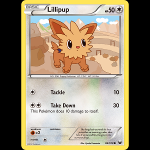Pokemon TCG Lillipup - Dark Explorers bw5-86