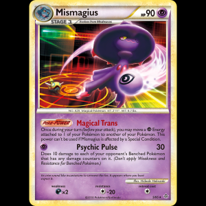 Pokemon TCG Mismagius - HS—Unleashed hgss2-5 holofoil