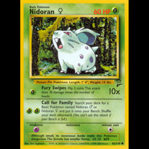Pokemon TCG Nidoran ♀ - Base Set 2 base4-82