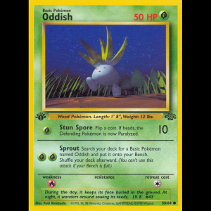 Pokemon TCG Oddish - Jungle ESP base2-58 unlimited
