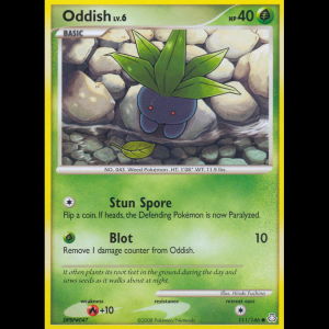 Pokemon TCG Oddish - Legends Awakened dp6-111 reverseHolofoil
