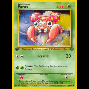 Pokemon TCG Paras - Jungle ESP base2-59 1stEdition
