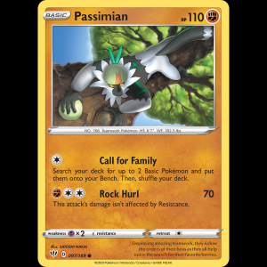 Pokemon TCG Passimian - Darkness Ablaze swsh3-97