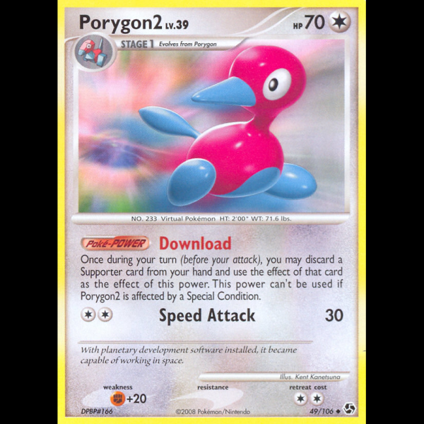 Pokemon TCG Porygon2 - Great Encounters dp4-49 - Madtoyz