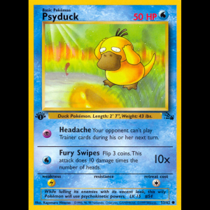Pokemon TCG Psyduck - Fossil ESP base3-53 1stEdition
