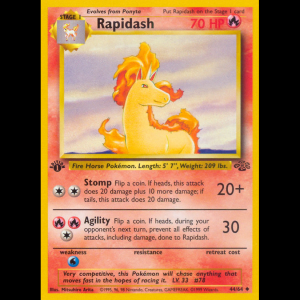 Pokemon TCG Rapidash - Jungle ESP base2-44 1stEdition