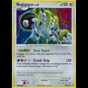 Pokemon TCG Regigigas - Legends Awakened dp6-15 reverseHolofoil
