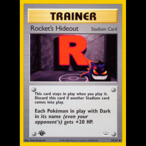 Pokemon TCG Rocket's Hideout - Neo Revelation neo3-63 1stEdition