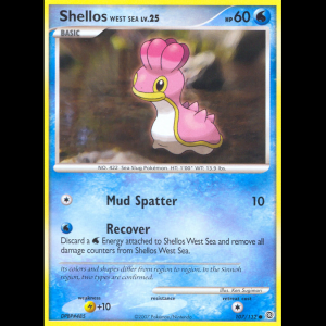 Pokemon TCG Shellos West Sea - Secret Wonders dp3-107