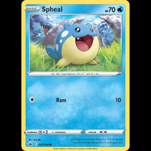 Pokemon TCG Spheal - Chilling Reign swsh6-37