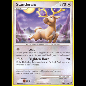 Pokemon TCG Stantler - Secret Wonders dp3-113 reverseHolofoil