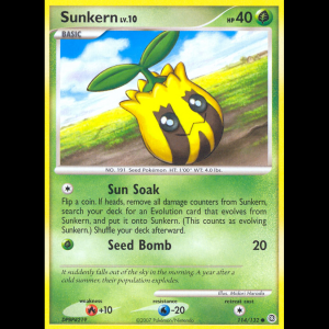 Pokemon TCG Sunkern - Secret Wonders dp3-114