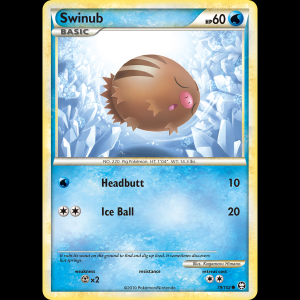 Pokemon TCG Swinub - HS—Triumphant hgss4-79