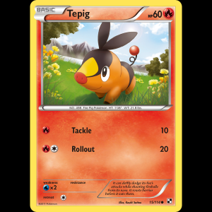 Pokemon TCG Tepig - Black & White bw1-15