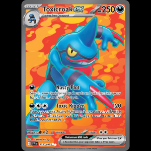 Pokemon TCG Toxicroak ex - Scarlet & Violet sv1-232 holofoil