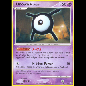 Pokemon TCG Unown [X] - Secret Wonders dp3-71