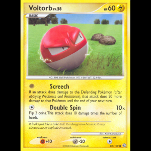 Pokemon TCG Voltorb - Stormfront dp7-80