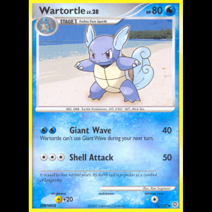 Pokemon TCG Wartortle - Secret Wonders ESP dp3-75