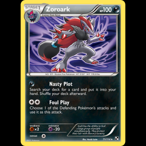 Pokemon TCG Zoroark - Black & White bw1-71 reverseHolofoil