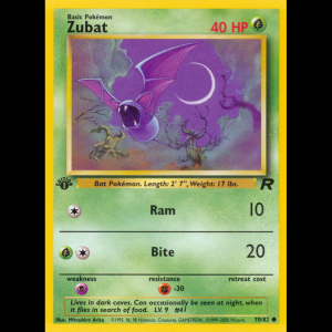 Pokemon TCG Zubat - Team Rocket base5-70 1stEdition