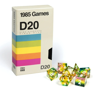 1985 Games Dados VHS Dice Rainbow Set D7