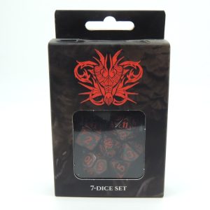 Draco Studios Dados Dragons of the Red Moon Dice Set D7
