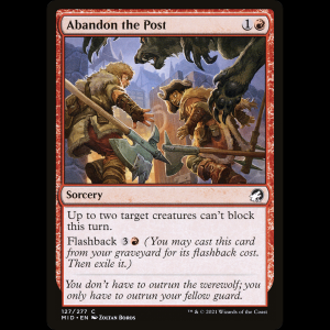 MTG Abandonar el puesto (Abandon the Post) Innistrad: Midnight Hunt mid#127