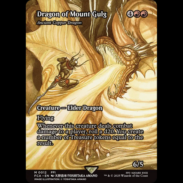 MTG Ancient Copper Dragon Final Fantasy: Through the Ages fca#12 - Madtoyz