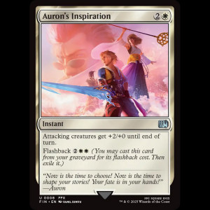 MTG Auron's Inspiration Final Fantasy fin#8