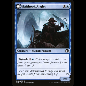 MTG Baithook Angler // Hook-Haunt Drifter Innistrad: Midnight Hunt mid#42