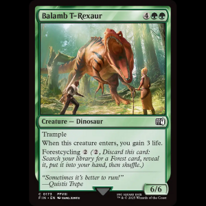 MTG Balamb T-Rexaur Final Fantasy fin#173
