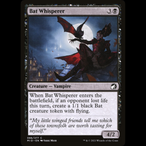 MTG Susurradora de murciélagos (Bat Whisperer) Innistrad: Midnight Hunt mid#86