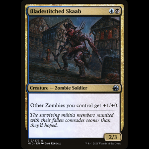 MTG Skaab armasuturadas (Bladestitched Skaab) Innistrad: Midnight Hunt mid#212