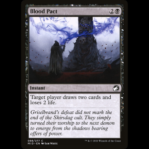 MTG Pacto sangriento (Blood Pact) Innistrad: Midnight Hunt mid#88