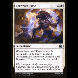 MTG Tiempo prestado (Borrowed Time) Innistrad: Midnight Hunt mid#6