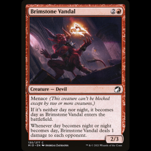 MTG Vándalo de azufre (Brimstone Vandal) Innistrad: Midnight Hunt mid#130