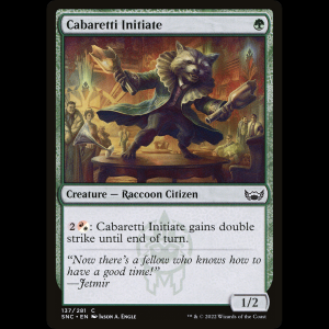 MTG Novato de los Cabaretti (Cabaretti Initiate) Streets of New Capenna snc#137