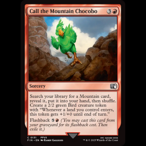 MTG Call the Mountain Chocobo Final Fantasy fin#131