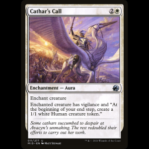 MTG Llamada cátara (Cathar's Call) Innistrad: Midnight Hunt mid#11