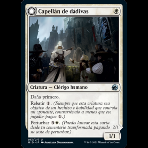 MTG  (Chaplain of Alms // Chapel Shieldgeist) Innistrad: Midnight Hunt mid#13