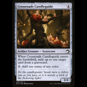MTG Velaguía de la encrucijada (Crossroads Candleguide) Innistrad: Midnight Hunt mid#253
