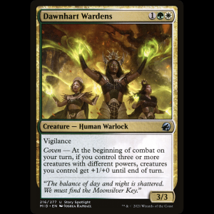 MTG Protectoras de Ciervas del Alba (Dawnhart Wardens) Innistrad: Midnight Hunt mid#216