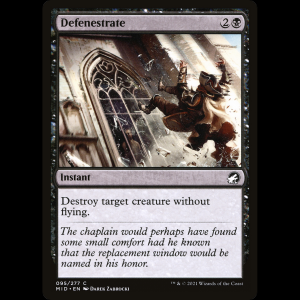 MTG Defenestrar (Defenestrate) Innistrad: Midnight Hunt mid#95