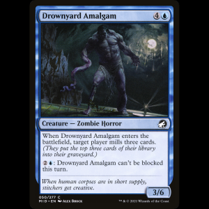 MTG Amalgama del cementerio marino (Drownyard Amalgam) Innistrad: Midnight Hunt mid#50